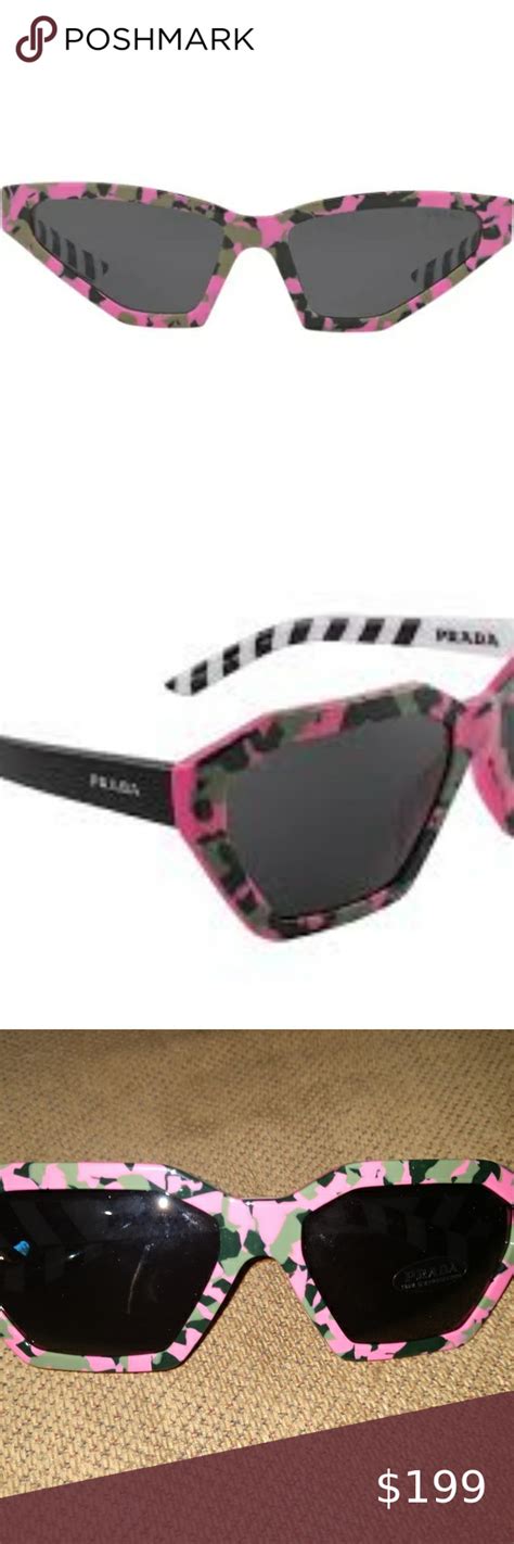 prada camo sunglasses|Prada PR04VS Camo Pink Frame / Black Lenses Sunglasses.